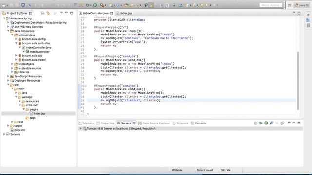 Java Spring MVC Ajax смотреть онлайн