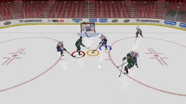 Защита в игре NHL 09. смотреть онлайн