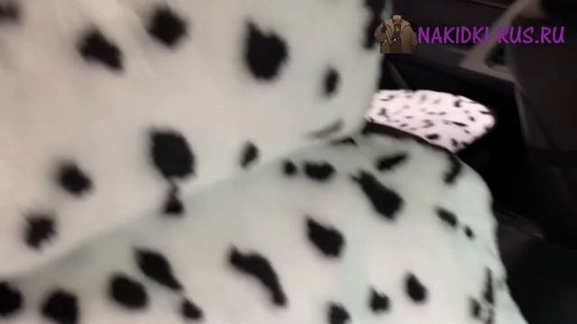 Меховые накидки из искусственного меха "Овечья шерсть" Черно-Белый, Далматин смотреть онлайн