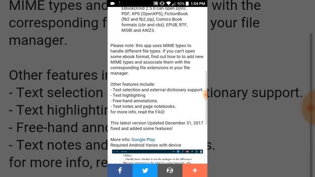 EBookDroid 2.5.0 APK - PDF & DJVU Reader смотреть онлайн