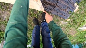 За два часа обшил фронтон цокольными панелями!Фронтон под камень!