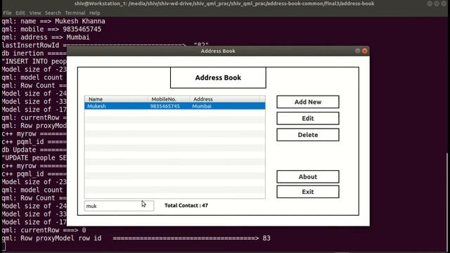 address_book #TableView #qml #sqlite #cppModel смотреть онлайн
