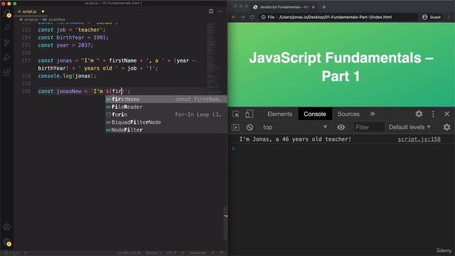 Strings in JavaScript/Template Literals in JavaScript Lecture-06 смотреть онлайн