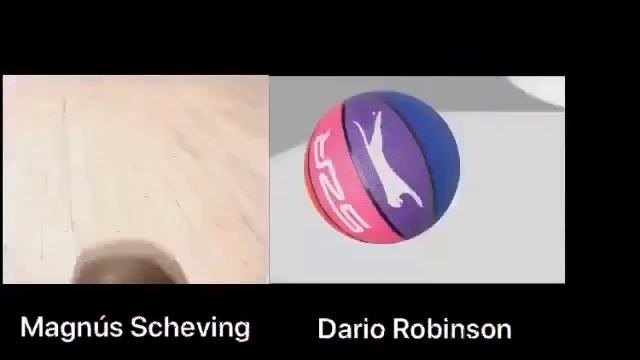 Magnús Scheving and Dario Robinson Basketball Scene (Side By Side) смотреть онлайн