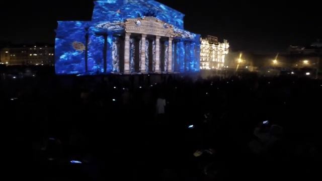 Световое (лазерное) шоу 2014 в Москве с 10 по 14 Большой театр. Лазерное шоу. смотреть онлайн
