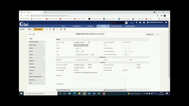 gestion de projet avec glpi смотреть онлайн