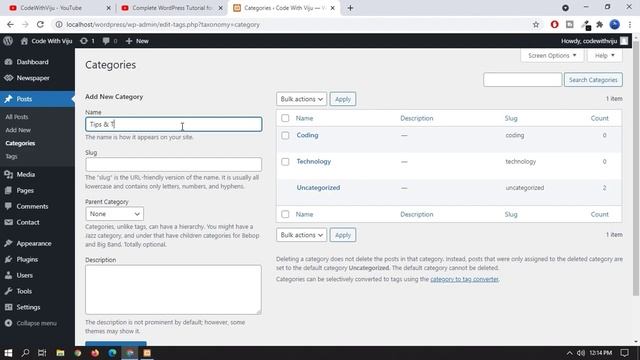How to Create Post Category & Add Category in Menu | WordPress Tutorial for Beginners 2021 #6 смотреть онлайн