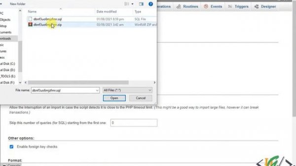 How to import large SQL file (.sql) into phpmyadmin Database