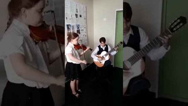 Учащиеся школы искусств им.И.С.Баха Глухова Варвара и Горчак Дмитрий смотреть онлайн