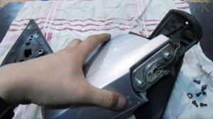 Daewoo Gentra устранение люфта зеркала заднего вида.