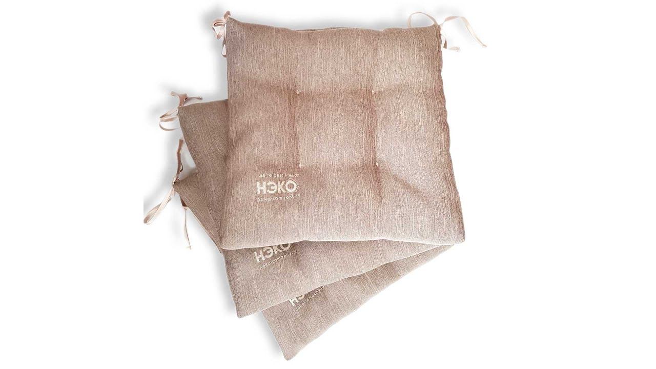 Как сшить подушку на стул или табурет с завязками смотреть онлайн