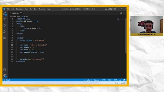 Javascript - Variáveis X Constantes смотреть онлайн