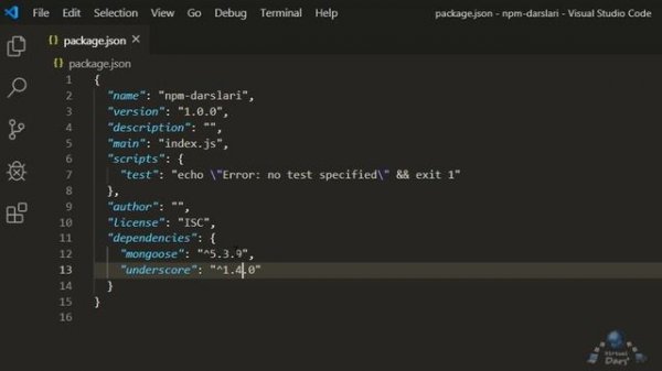 npm outdated va npm update buyruqlari