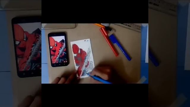 How to Draw Mobile back-cover sketch (The Amazing Spiderman) смотреть онлайн