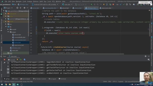 61- Flutter Storage SQLite Database Part 4 onUpgrade (Arabic) смотреть онлайн