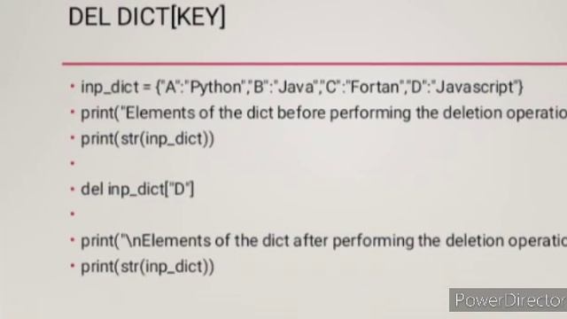 Delete Dictionary Element- Python смотреть онлайн