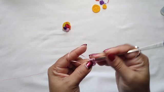 How to make a Beautiful Crochet Earring Studs with Flowers ? with captions смотреть онлайн