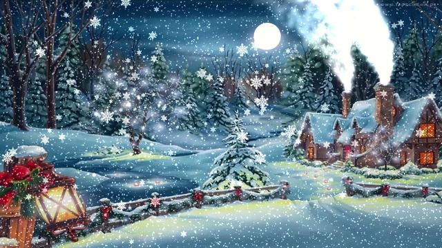 Зимняя сказка. Прекрасный сверкающий зимний футаж для видео монтажа смотреть онлайн