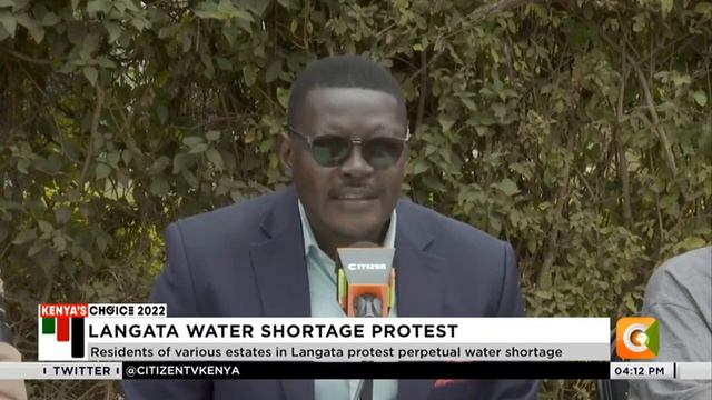 Residents of various estates in Lang'ata protest perpetual water shortage смотреть онлайн