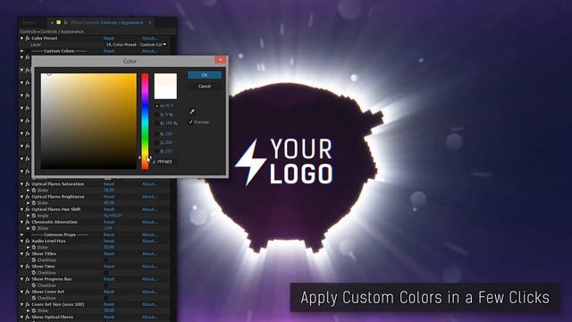 Halo Audio Spectrum Visualizer - After Effects Template [SoundVisible com] смотреть онлайн