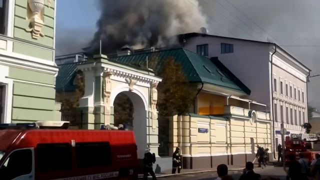 Пожар: г. Москва Подсосенский переулок 21 смотреть онлайн