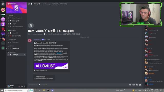 COMO FAZER A WHITELIST DO COMPLEXO - GTA RP ( TEFON GAMES ) смотреть онлайн