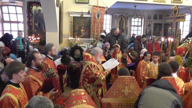 Храм Архангела Михаила.Престольный праздник. Молебен и проповедь митрополита Вадима 21 11 2015 смотреть онлайн