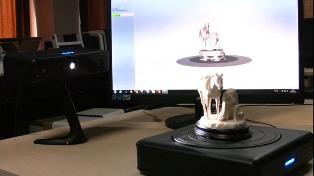 einscan-s desktop 3D scanner for 3d printer demo video смотреть онлайн