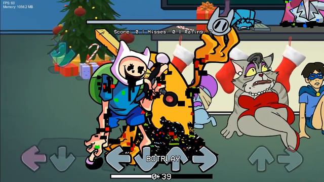 FNF: FRIDAY NIGHT FUNKIN VS CN CHRISTMAS TAKE OVER | FINN | JAKE [FNFMOD] #finn #jake #christmas