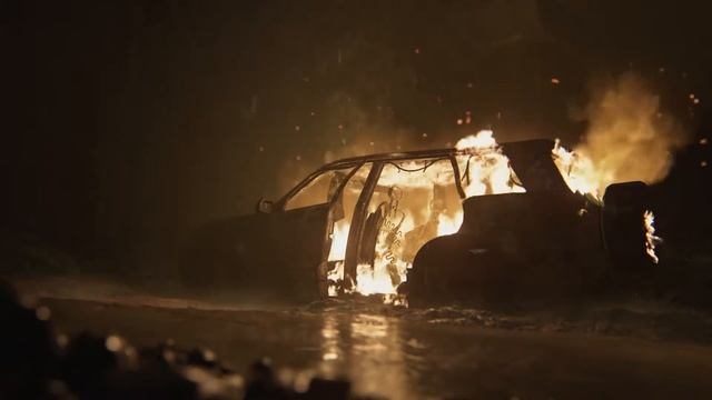 The Last of Us Part II – Медитативное видео | горящая машина под дождем (PS4) смотреть онлайн
