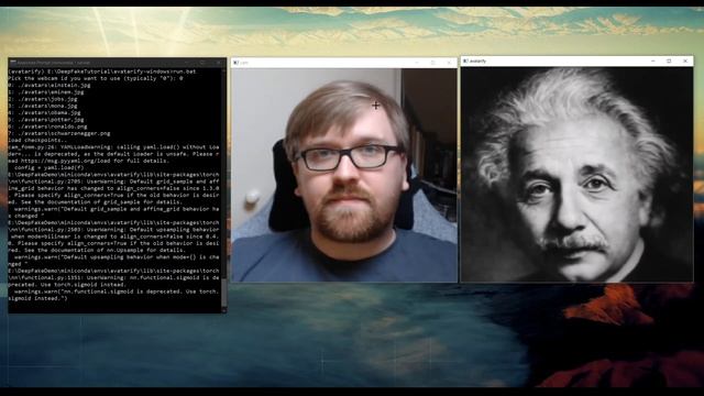 Real-Time WebCam Avatar DeepFake Tutorial смотреть онлайн