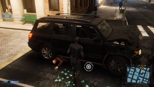 Marvel's Spider-Man Noir Suit 7-Min Free Roam Gameplay (PS4) смотреть онлайн