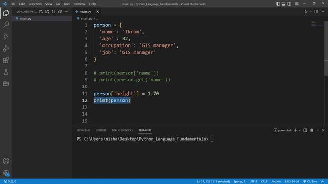 Python Tutorial for Beginners #21 - Python dictionaries, accessing, adding and removing items смотреть онлайн