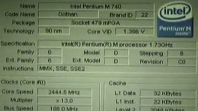 procesor intel pentium M 740 смотреть онлайн