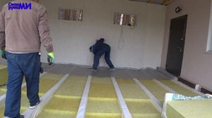 Утеплённый ПОЛ по лагам в своём доме. Insulated floor on logs