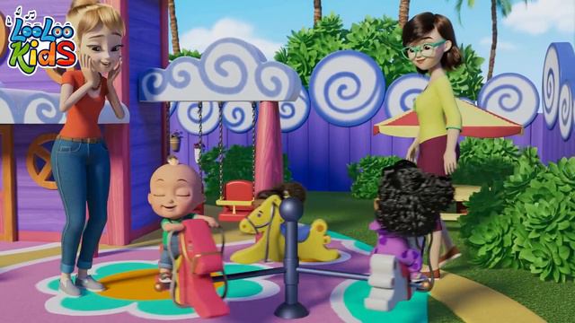 The Wheels On The Bus Go Round and Round! | LooLoo Kids Nursery Rhymes | Songs For Kids! смотреть онлайн