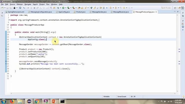 How to Send/Receive product object to/from Queue(Spring + JMS + ActiveMQ Example with Annotations)? смотреть онлайн