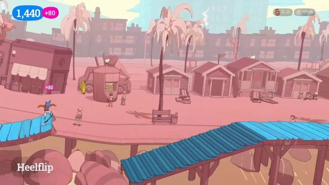 The Beachway - All Mike's Challenges of Sunshine Valley (OlliOlli World 100% Walkthrough) смотреть онлайн