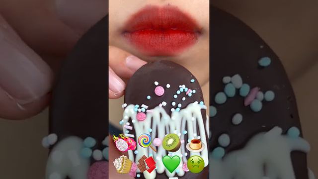 asmr DRAGON GRUIT TANGHULU GUMMY KIWI JELLY CHOCOLATE CAKE BAR eating sounds смотреть онлайн
