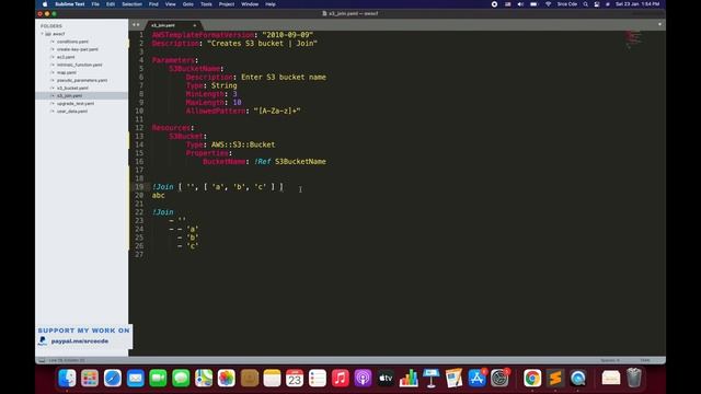 Fn::Join in CloudFormation explained with an example - AWS CloudFormation p3.1 смотреть онлайн