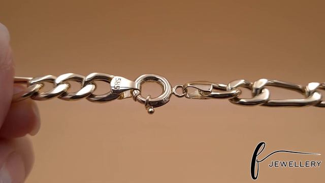 14ct Gold Figaro Chain - 8mm - 21 Inches смотреть онлайн