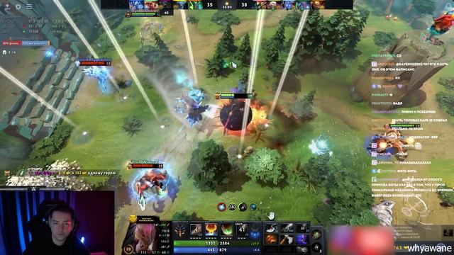 ЗВОЙ СИЕГА ЗАРЕЙДЖИЛ НА СВОЕГО КЕРРИ! #dota #whyawane #головач #головачдота