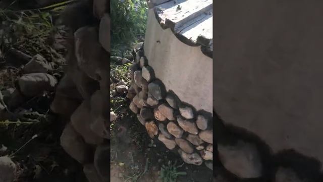 Отделка колодца камнем Часть2 смотреть онлайн