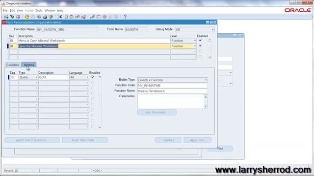 SYS Forms Personalization, Adding a Menu to Open Another Form, Oracle Applications Training смотреть онлайн