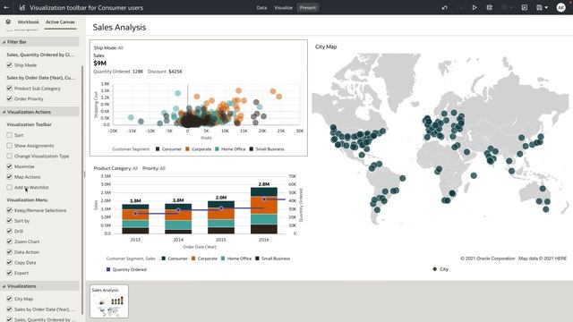 Customizing Data Visualization Toolbars in Oracle Analytics смотреть онлайн
