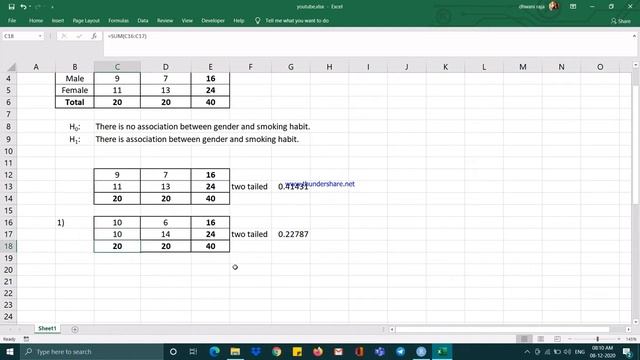 Fisher's Exact Test pvalue | Excel | R Program | Statistics #statistics #pvalue #Excel смотреть онлайн