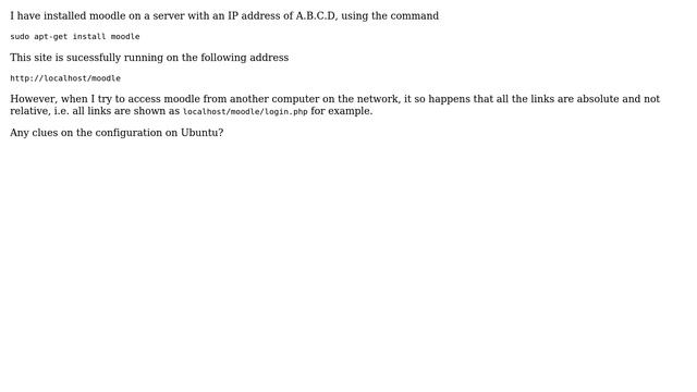 Ubuntu: Moodle - Ubuntu configuration for links on 12.04 - 32 bit смотреть онлайн