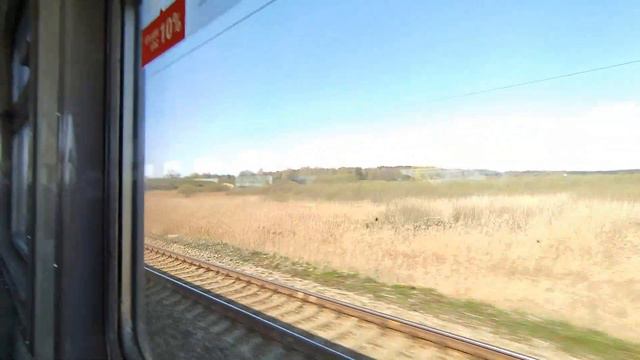 Поезд Лиепая - Рига . Едем из Елгавы без остановок кроме Олайне и снимаем видео 7 мая 2022 . смотреть онлайн