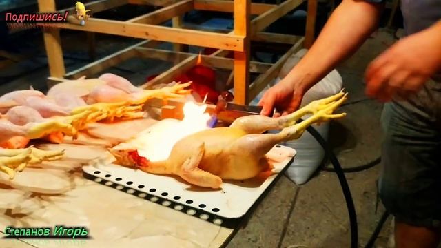 Бройлеры Как Правильно Смолить Тушку и Придать ей Товарный Вид