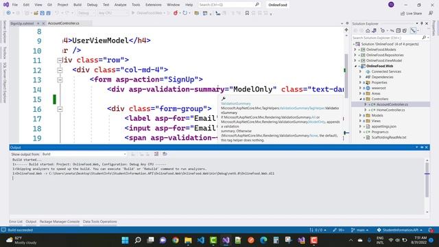 ASP.NET CORE MVC (.NET 6) | Build a Complete Food Delivery eCommerce App | Day-6 смотреть онлайн